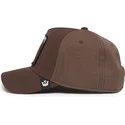 casquette-courbee-marron-snapback-cheval-darkhorsefield100-all-season-wool-the-farm-goorin-bros