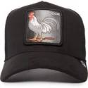 casquette-trucker-noire-coq-cock-the-suede-rooster-blacked-out-the-farm-goorin-bros