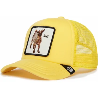 Casquette trucker jaune pour enfant chèvre Kid Kid The...