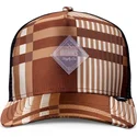 casquette-trucker-marron-et-noire-hft-shiny-check-djinns