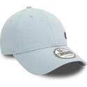 casquette-courbee-bleue-claire-ajustable-9forty-pin-new-era