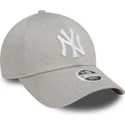 casquette-courbee-grise-ajustable-pour-femme-9forty-glitter-new-york-yankees-mlb-new-era