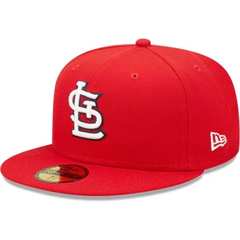 Casquette plate rouge ajustée 59FIFTY AC Perf St. Louis Cardinals MLB New Era