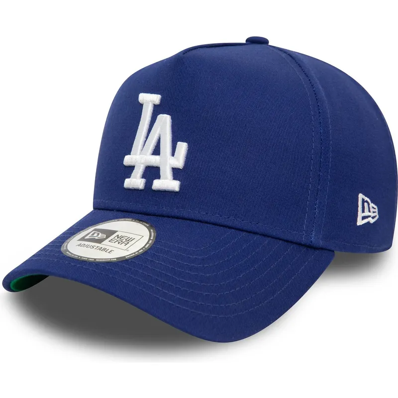 casquette-courbee-bleue-snapback-9forty-e-frame-patch-los-angeles-dodgers-mlb-new-era