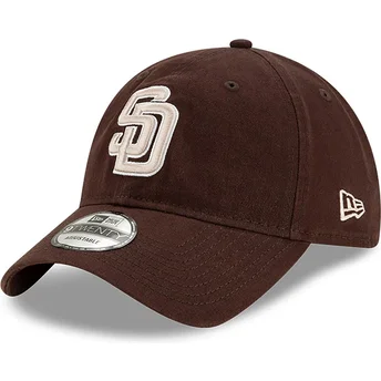 Casquette courbée marron ajustable 9TWENTY Core Classic San Diego Padres MLB New Era