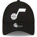 casquette-courbee-noire-ajustable-9forty-the-league-utah-jazz-nba-new-era