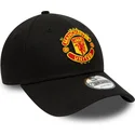 casquette-courbee-noire-ajustable-9forty-essential-manchester-united-football-club-new-era