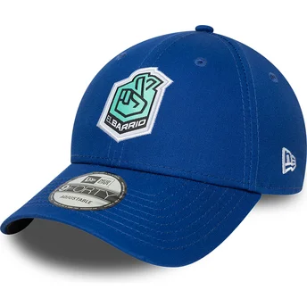 Casquette courbée bleue ajustable 9FORTY Core El Barrio Kings League New Era