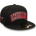 casquette-plate-noire-ajustee-59fifty-statement-chicago-bulls-nba-new-era