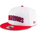 casquette-plate-blanche-et-rouge-snapback-9fifty-classic-golden-state-warriors-nba-new-era