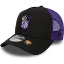 casquette-trucker-noire-et-violette-a-frame-classic-sacramento-kings-nba-new-era