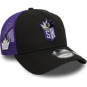 casquette-trucker-noire-et-violette-a-frame-classic-sacramento-kings-nba-new-era