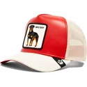 casquette-trucker-rouge-et-blanche-chien-rottweiler-bad-shleather-boy-the-farm-goorin-bros