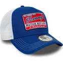 casquette-trucker-bleue-et-blanche-9forty-a-frame-vintage-motor-repairs-new-era