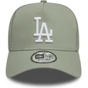 casquette-trucker-verte-claire-9forty-a-frame-league-essential-los-angeles-dodgers-mlb-new-era