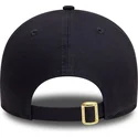 casquette-courbee-bleue-marine-ajustable-avec-logo-dore-9forty-metallic-new-york-yankees-mlb-new-era