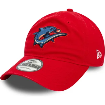 Casquette courbée rouge ajustable 9TWENTY Clearwater Threshers MiLB New Era