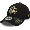 casquette-courbee-noire-ajustable-9forty-seasonal-pop-repreve-chelsea-football-club-premier-league-new-era