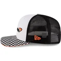 casquette-trucker-plate-blanche-et-noire-snapback-9fifty-checkered-visor-mclaren-racing-formula-1-new-era