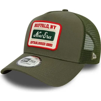 Casquette trucker verte 9FORTY A Frame Patch New Era