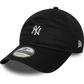 Casquette courbée noire ajustable 9TWENTY Mini Logo New York Yankees MLB New Era