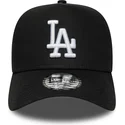 casquette-courbee-noire-snapback-e-frame-league-essential-los-angeles-dodgers-mlb-new-era