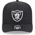 casquette-courbee-noire-ajustable-golfer-everyday-nylon-las-vegas-raiders-nfl-new-era