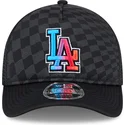 casquette-trucker-noire-9forty-m-crown-a-frame-gradient-raceway-los-angeles-dodgers-mlb-new-era