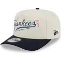 casquette-courbee-blanche-et-noire-snapback-golfer-team-scribble-new-york-yankees-mlb-new-era