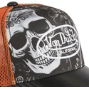 casquette-trucker-noire-et-orange-subl01-von-dutch