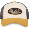 casquette-trucker-beige-bleue-et-jaune-used-05-von-dutch