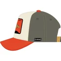 casquette-courbee-beige-et-orange-snapback-daffy-duck-loo11-daf-looney-tunes-capslab