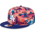 casquette-plate-multicolore-snapback-9fifty-printed-spring-training-fan-pack-2025-los-angeles-dodgers-mlb-new-era