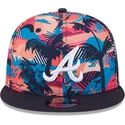 casquette-plate-multicolore-snapback-9fifty-printed-spring-training-fan-pack-2025-atlanta-braves-mlb-new-era