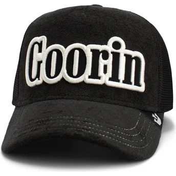 Casquette trucker noire Full Flavor Wordmark French Terry Goorin Bros.