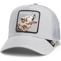 casquette-trucker-grise-loup-maverick-howling-in-harmony-core-canvas-the-farm-goorin-bros