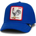 casquette-courbee-bleue-snapback-coq-cock-rooster-field-100-the-farm-goorin-bros