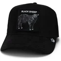 casquette-trucker-noire-mouton-the-suede-sheep-global-core-micro-suede-the-farm-goorin-bros