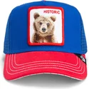 casquette-trucker-bleue-et-rouge-ours-the-historic-bear-fab-farm-goorin-bros