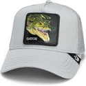 casquette-trucker-grise-crocodile-gator-swamp-monster-core-combo-the-farm-goorin-bros