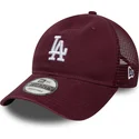 casquette-trucker-grenat-9twenty-colour-pack-los-angeles-dodgers-mlb-new-era