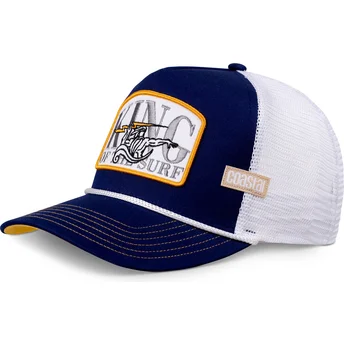 Casquette trucker bleue marine et blanche King Of The Surf HFT Coastal