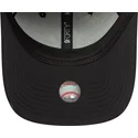 casquette-courbee-noire-ajustable-avec-logo-beige-9forty-recycled-new-york-yankees-mlb-new-era