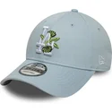 casquette-courbee-bleue-ajustable-9forty-floral-icon-los-angeles-dodgers-mlb-new-era