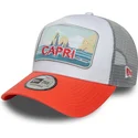 casquette-trucker-blanche-et-orange-capri-italy-a-frame-summer-new-era