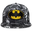 casquette-plate-noire-snapback-pour-enfant-9fifty-all-over-print-batman-dc-comics-new-era
