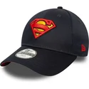 casquette-courbee-bleue-marine-ajustable-pour-enfant-9forty-all-over-print-superman-dc-comics-new-era