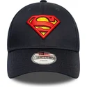 casquette-courbee-bleue-marine-ajustable-pour-enfant-9forty-all-over-print-superman-dc-comics-new-era
