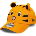 casquette-courbee-orange-ajustable-pour-enfant-9forty-animal-new-era