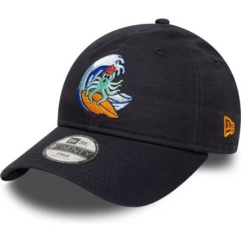 Casquette courbée bleue marine ajustable pour enfant 9TWENTY Surf Crew New Era